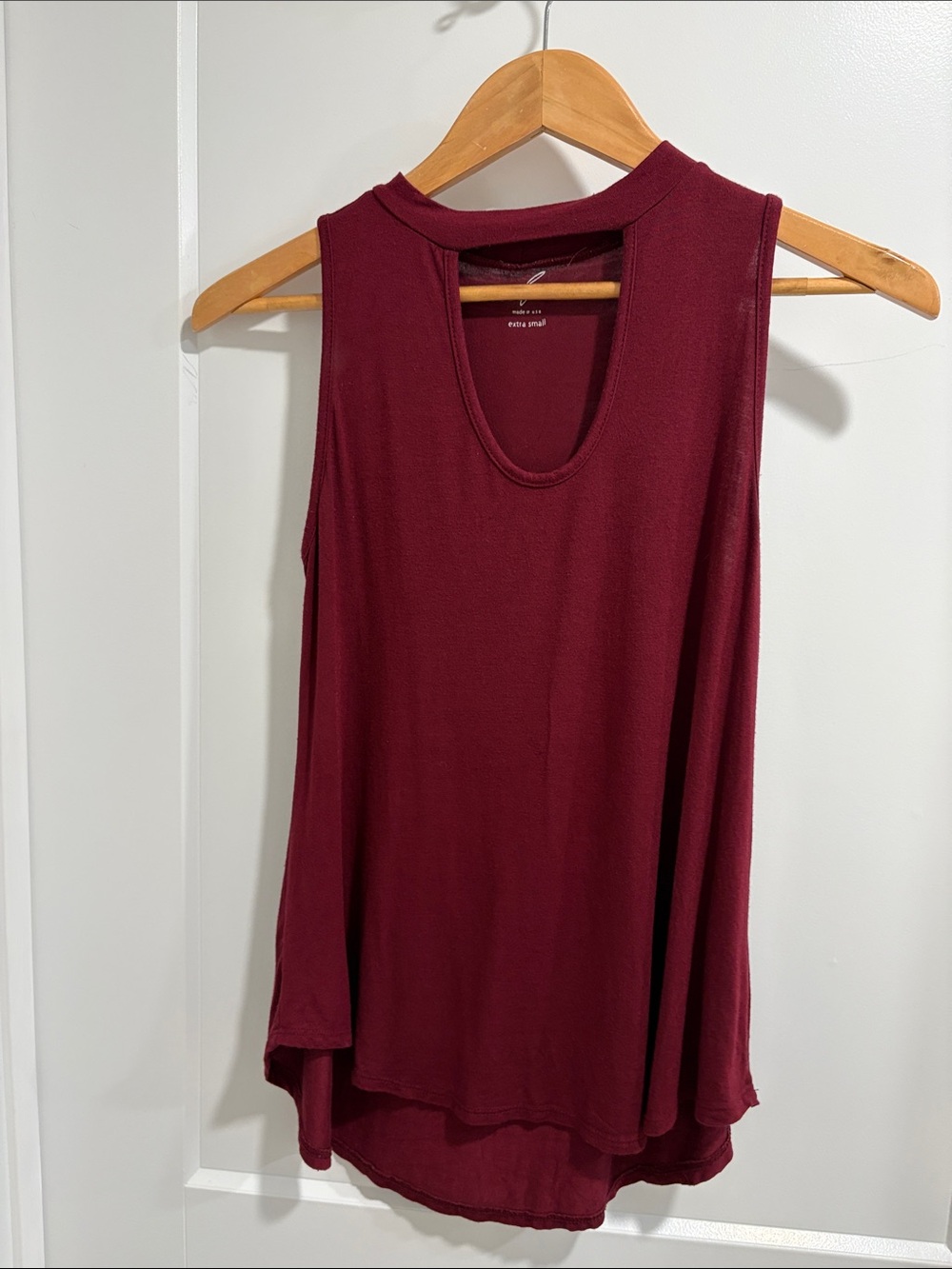 Alya Deep Burgundy Sleeveless Tank